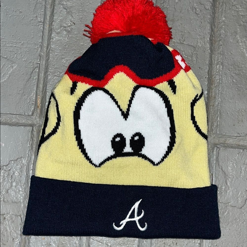 New Atlanta Braves Blooper Winter Beanie Cap Hat MLB 2021 SGA Kids Only Release